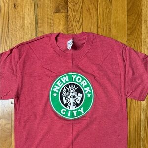 Gildan Red New York City Graphic Tee